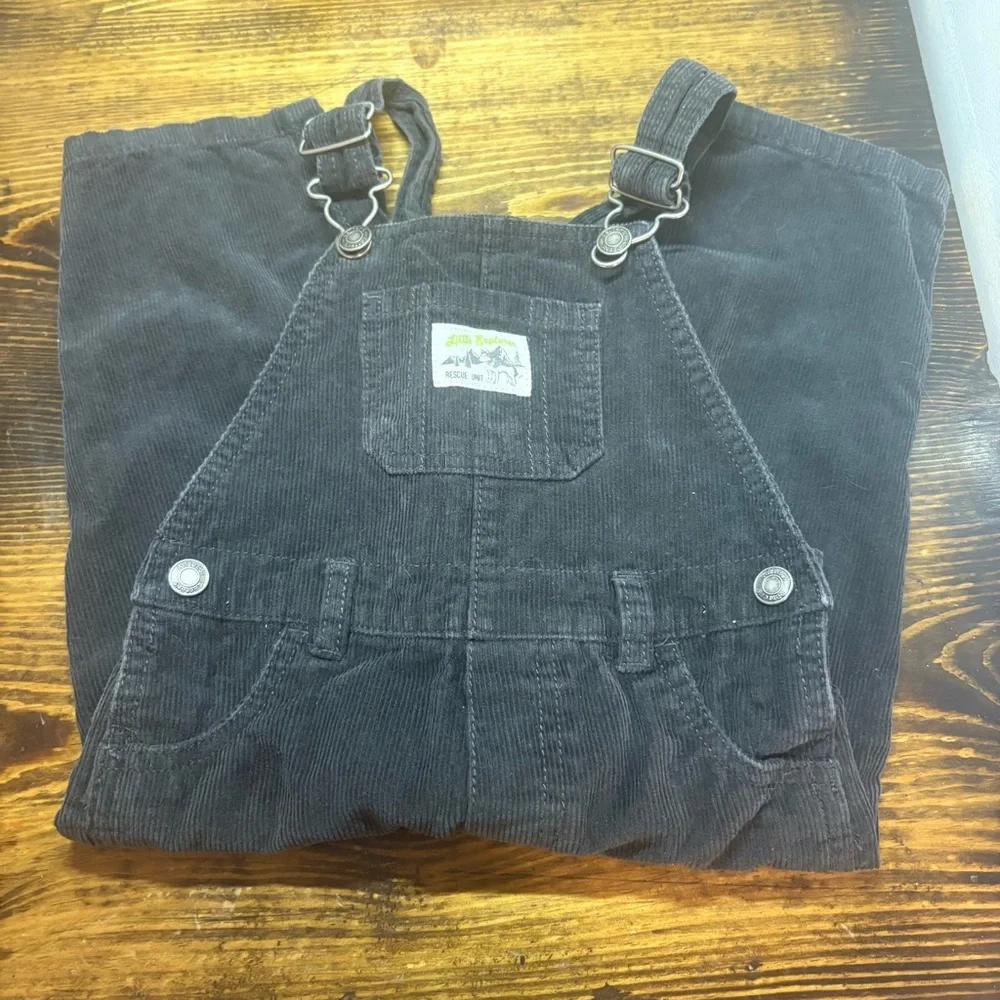 Carters Gray Corduroy Overalls Size 18 Months